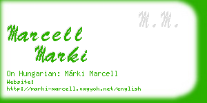marcell marki business card